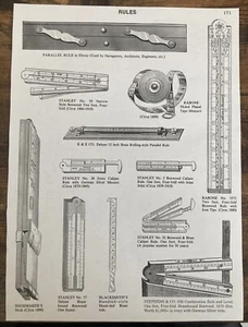 Book Clipping Photo Vintage Rules Tools Wall Art - Picture 1 of 1