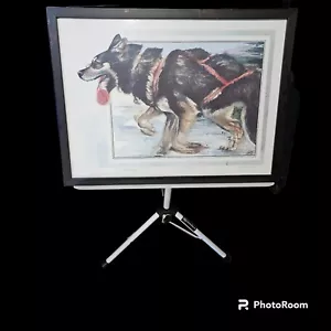 Sammy, Sled Dogs Original Watercolor Matted Paint 80/ 250 Double Dated, Signed - Picture 1 of 7
