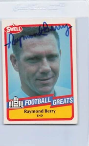 1989 Swell Football Greats #91 Raymond Berry Signed Auto *K6106 - Picture 1 of 2
