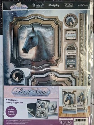 Hunkydory Let It Snow Luxury Topper Set "Un inverno selvaggio" fa 2 carte