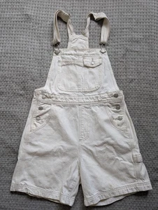Levis Premium Latzhose Damen XS weiß Denim Shortalls Utility Carpenter Pocket - Bild 1 von 14