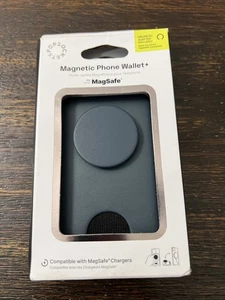 PopSockets Magnetic MagSafe PopWallet+ Phone Wallet/Grip iPhone Navy Blue OPENEW - Picture 1 of 5