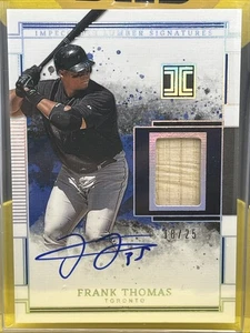 2025 Panini Impeccable - Impeccable Lumber Signatures Frank Thomas /25 Toronto - Picture 1 of 2