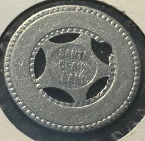 Weihnachtsmann Land Viel Glück Medaille Rohling - Bild 1 von 2