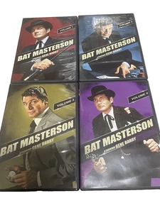 BAT MASTERSON Volumes 1 2 3 4 DVD 8 Discs Gene Barry 56 Episodes MGM - Picture 1 of 2