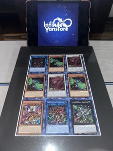 Doom Of Dimensions 1st Edition Secret Rare Uncut Sheet 3 Yugioh Konami Official - Bild 1 von 1