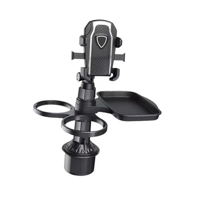 Car Cup Holder Phone Mount with Food Tray Simple Assembly - image 1 of 4