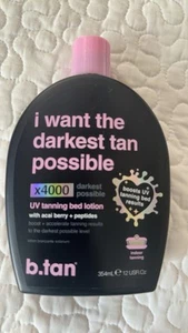 B.TAN🌸I Want The Darkest Tan Possible Tanning Bed Accelerator Booster Lotion🏝️ - Picture 1 of 2