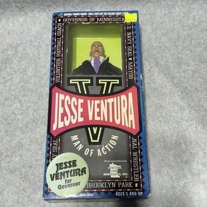 Vintage 1999 Jesse Ventura Doll Action Figure 12" Black Suit Tie By MN Inc - Picture 1 of 11