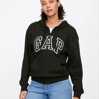 Sudadera con capucha y cremallera Relaxed Gap Logo Foto 1 de 4