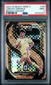 2024-25 Select Serie A Lorenzo Anghele Bronze Checker Rookie Card PSA 9 - Juve - Picture 1 of 3