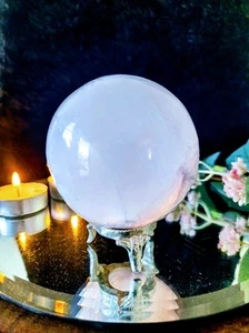 Crystal Ball, 8Cm With Stand. Scrying. Wicca. - Picture 1 of 6