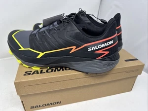 Scarpe Salomon Thundercross Trail Running Uomo Taglia 11,5 Nero Grigio Verde Arancione - Foto 1 di 6