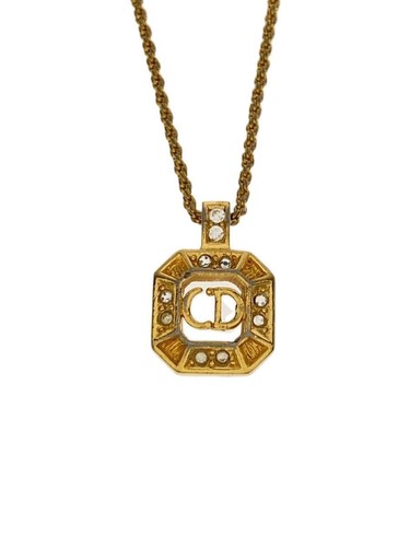 Collana Christian Dior ottagonale strass GLD top donna