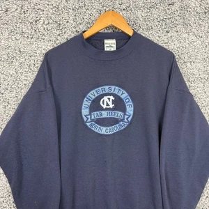 Maglione Vintage North Carolina Tar Heels Adulto XL Felpa Girocollo Anni 90 USA - Foto 1 di 12