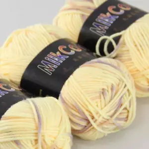 AIP Soft Baby Cotton Yarn New Hand dyed Wool Socks Scarf New Knit 3Skeinsx50g 08 - Picture 1 of 4