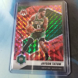 2020-21 Mosaic Jayson Tatum Red Reactive Prizm #107 Boston Celtics NM/M - Picture 1 of 2
