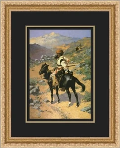 Frederic Remington The Indian Trapper Custom Framed Print - Picture 1 of 2