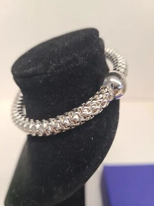 Silpada 'Chic' Sterling Silver Stretch Bracelet, 6 3/4" - Picture 1 of 5