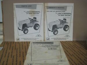 Jacobsen GT Hydro Garden Tractor Manuals model 53330 GT 16 Set up Parts Deck