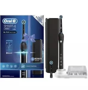 Spazzolino elettrico ricaricabile Oral-B braun smart 4 4500 crossaction black n - Foto 1 di 7
