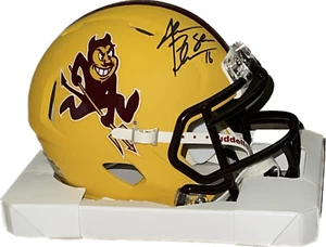 JAKE PLUMMER AUTOGRAPHED ARIZONA STATE MINI HELMET, BECKETT COA, MATTE SPEED - Picture 1 of 2