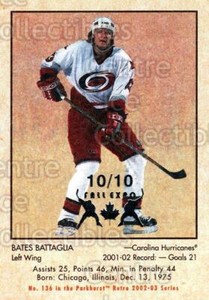 2002-03 Parkhurst Retro Fall Expo #136 Bates Battaglia