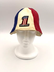 Seltene frühe 1970er Original-Zubehör-Hersteller #1 Vintage Harley Davidson Beanie Fischermütze - Bild 1 von 10