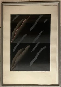 BLOQUE DE MADERA japonés original AKIRA KUROSAKI Rememberance' ABSTRACTO color firmado - Imagen 1 de 12