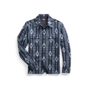 Ralph Lauren RRL Blue Plaid Wool Cashmere Workshirt Sweater New $845