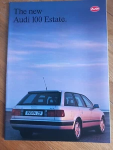 1991 Audi 100 Estate UK Market Sales Catalogue MINT - Picture 1 of 1