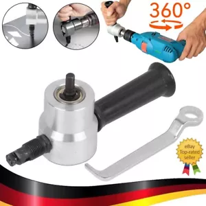 Doppelkopf Blechknabber Vorsatz Blechnibbler Kit Für Bohrmaschine Blechschneider - Bild 1 von 11