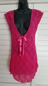 Women's Exclusive of Decoration Pink Sexy Nightie Lingerie Size Large - Picture 1 of 10