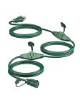 DEWENWILS 25 Ft Outdoor Extension Cord for Christmas 16/3C Gauge Cord  3 Outlets