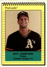 1991 Southern Oregon A's Anniversary ProCards #SOA25 Scott Chiamparino