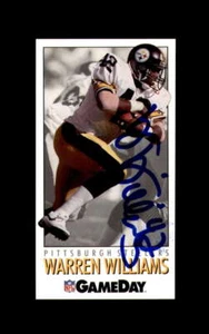 Warren Williams Signed 1992 NFL GameDay Pittsburgh Steelers Autograph - Picture 1 of 2