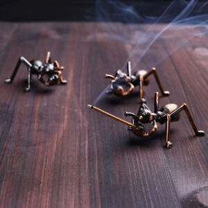 Creative Mini Ant Shape Incense Burner Holder Plate 9 Holes For Stick Cone ST