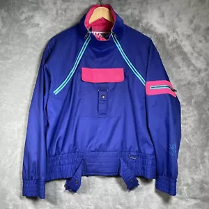 NILS Chaqueta de Esquí Mujer’s 8 Azul De Colección Años 80’s Marcy Alto Impacto Frontal 1/3 Bolsillo con Cremallera - Imagen 1 de 22