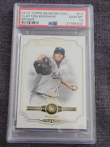 2012 Topps Museum Collection Clayton Kershaw #17 Bronze PSA 10 - Picture 1 of 3