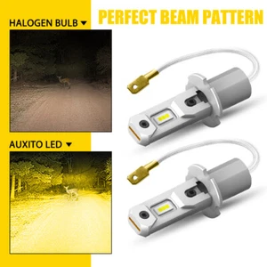 AUXITO GF Amber H3 3000K LED Fog Light Driving Light Bulbs DRL Conversion EPK - Picture 1 of 13