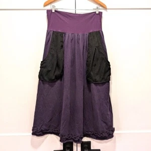 AVATAR Clothing Damen lila und schwarz Bojo Hippie Maxirock Größe Medium - Bild 1 von 11