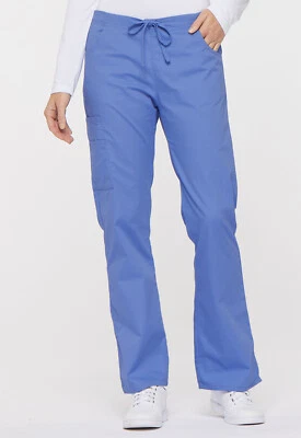 Dickies Mid Rise Drawstring Cargo Pant 86206 CIWZ Ciel Free Shipping - Image 1 of 4