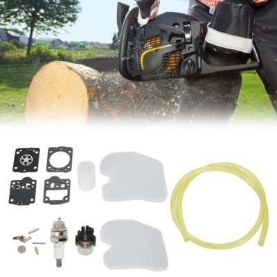 Pour Mcculloch CS340,CS380 Tron?onneuse Kit Carburateur Air Filtres ?? Carburant