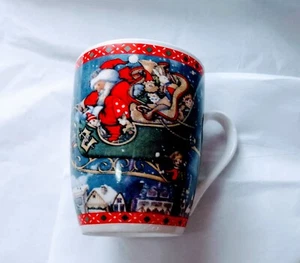 Taza de café navideña Papá Noel renos, 8 OZ - Imagen 1 de 4