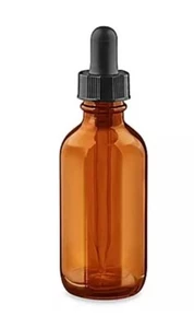 Pack of 24 - 60ml Amber Glass Bottle With Eye Dropper for Essential Oils - Picture 1 of 3