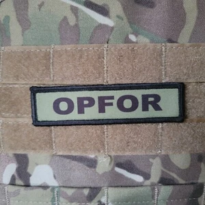 OPFOR Military OD Green Hook and Loop 1x4 Morale Patch - Picture 1 of 1