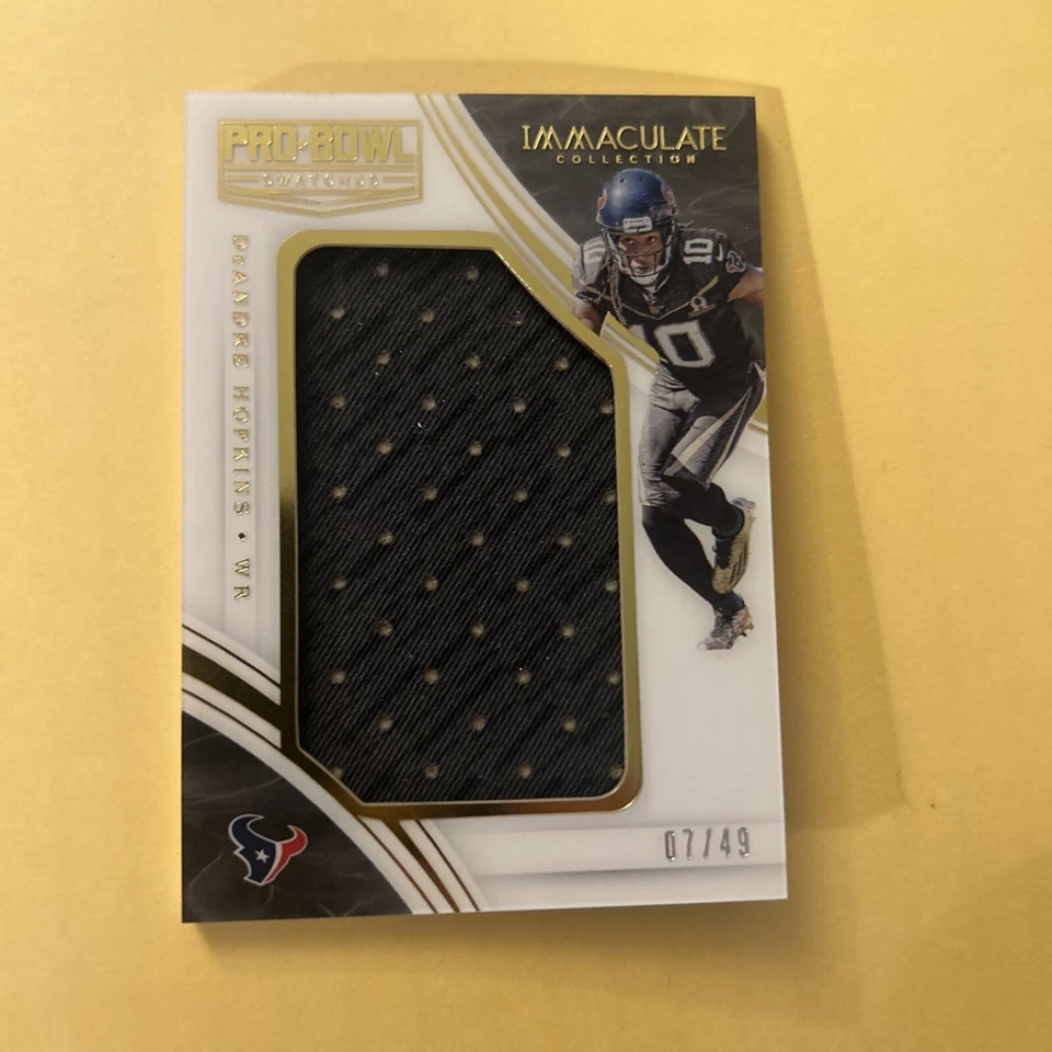 2016 Panini Immaculate Collection - Pro Bowl Swatches #DH DeAndre Hopkins /49   - Image 1 of 2