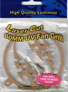 Logisys Computer Laser Cut 80 mm UV Lüfter Grill - Bild 1 von 4