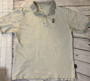 VINTAGE Mickey Mouse Golf Polo Shirt Walt Disney World Embroidered Size XL Gray - Picture 1 of 9