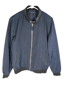 ZARA Bomberjacke Herren Größe XL Blau Langarm Full Zip mit Taschen - Bild 1 von 4